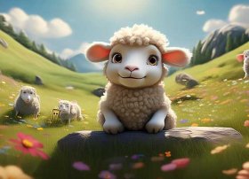 聪明的小羊故事 - 找一个短的童话故事