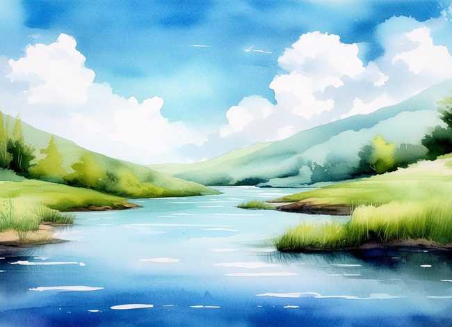 有关清水的画画；绘画艺术丨今日教程-水彩的基本技法解析