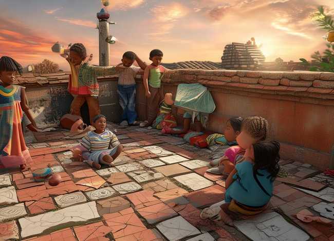 屋顶上的童年的故事，屋顶上的童年时光 Anche libero va bene剧情介绍