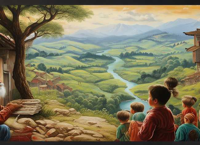 家乡故事图画 家乡的民间故事