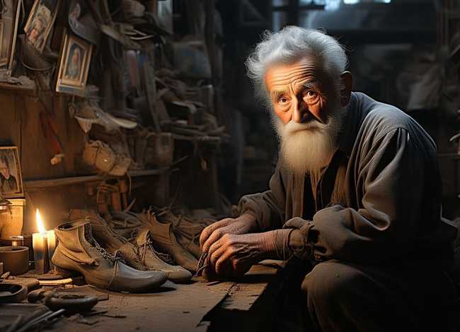 老鞋匠的生活 - 小精灵和老鞋匠中老鞋匠一直过着贫穷的日子对吗
