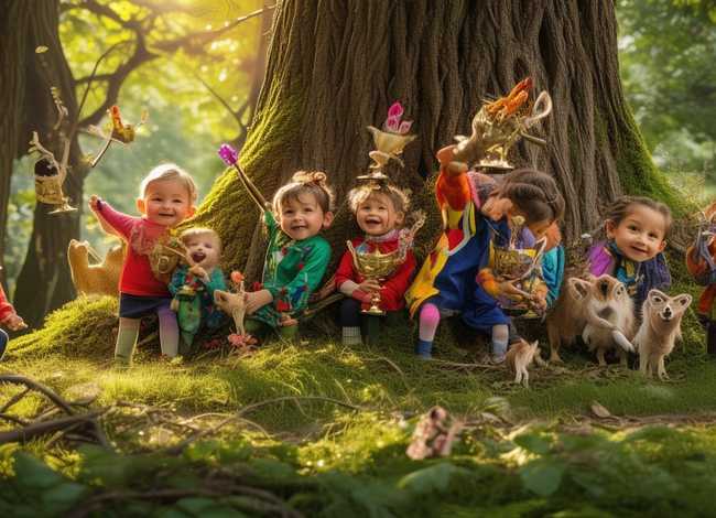 森林故事会儿童比赛金奖；幼儿园森林动物故事会