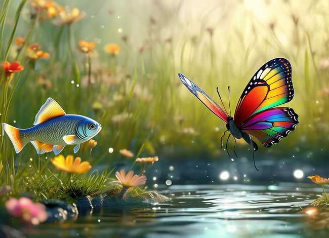 关于蝴蝶的儿童小故事（小鱼和蝴蝶的故事 儿童故事）