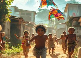 放风筝的小孩故事 除了奥运会,里约还有一群在贫民窟放风筝的小孩