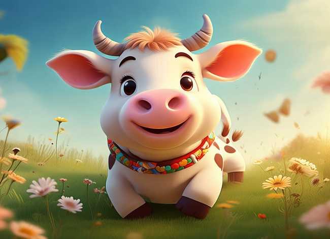 十二生肖的传说儿童版 - 十二生肖牛的儿童故事简短