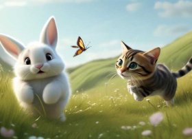 儿童故事小兔子和小猫 - 小白兔和小猫的故事作文