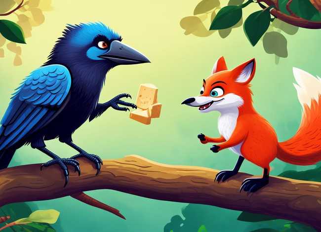 少儿英语故事比赛参赛作品,伊索寓言少儿英语小故事带翻译-乌鸦和狐狸 少儿英语故事比赛参赛作品,伊索寓言少儿英语小故事带翻译-乌鸦和狐狸