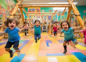 儿童荡秋千故事 - 幼儿园儿童地板