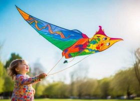 儿童放风筝的绘画简单（小孩放风筝怎么画）