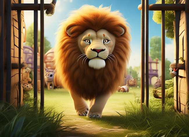 逃离动物园故事 狮子跑出动物园童话故事