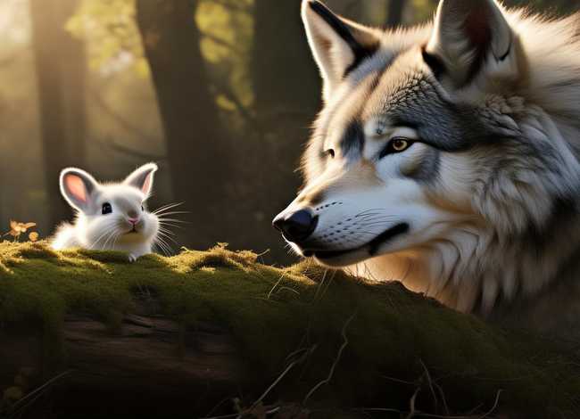狼和兔子的故事在线听、大灰狼和小白兔的故事