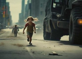 越野车故事绘本 如何看待女童马路往返跑10次,被越野车撞骨折一事