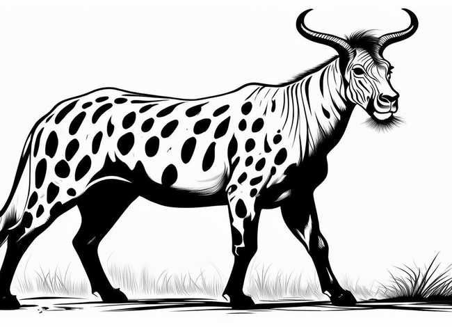 豹的图画、猎豹的简笔画图片大全(越简单越好)