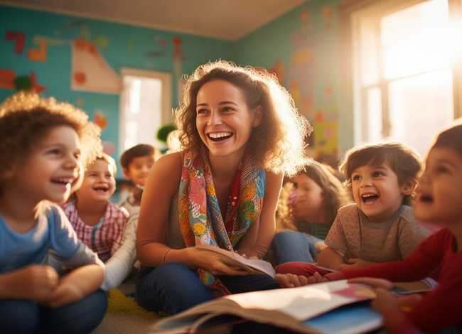 儿童快乐的故事在线听，幼儿园生活老师