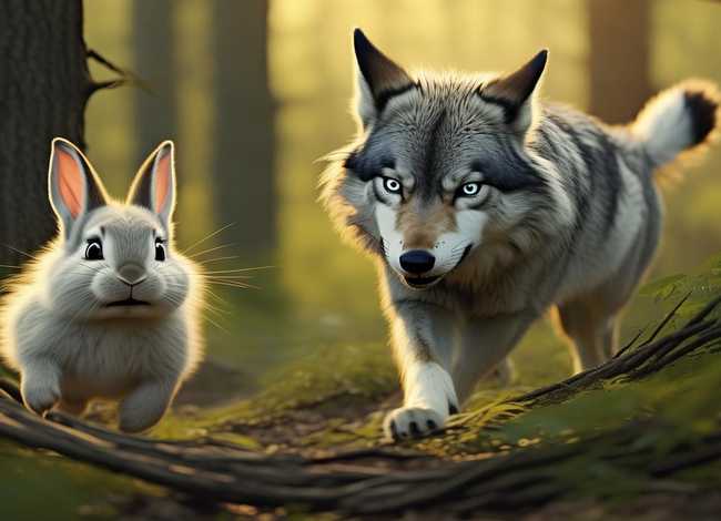 狼和兔子故事视频；狼和小兔的故事300字