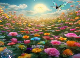 花儿选美大赛童话300字（我眼中的缤纷世界作文300字）