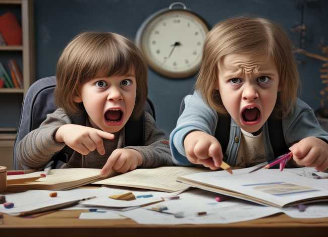 儿童对话段子、儿童相声《赶作业》台词