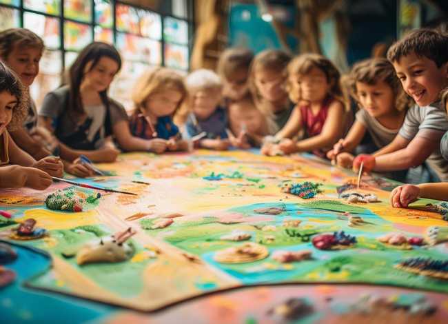 故事情景剧儿童画 - 杨志纯  让青少年在美育熏陶下健康成长