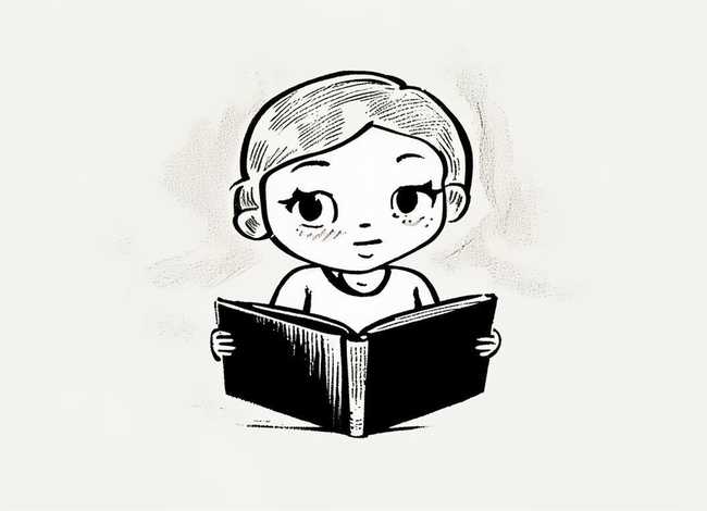 儿童黑白图案(简单插画黑白儿童读书-读书插画怎么画) 儿童黑白图案(简单插画黑白儿童读书-读书插画怎么画)