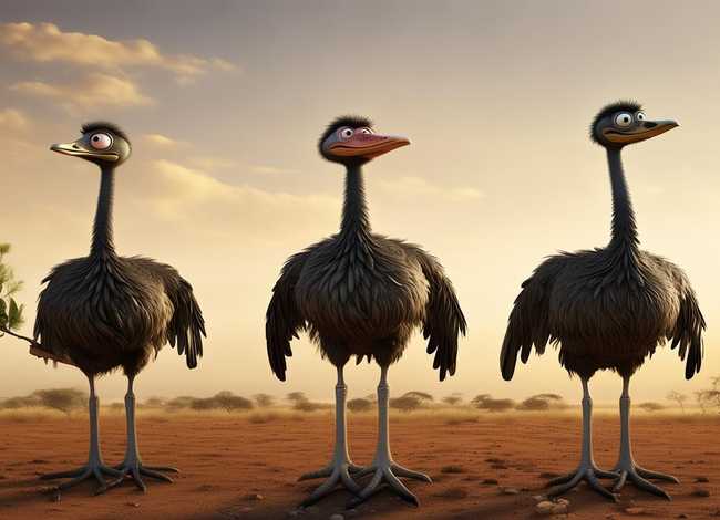 鸵鸟故事寓言，寓言“三只鸵鸟”有何寓意