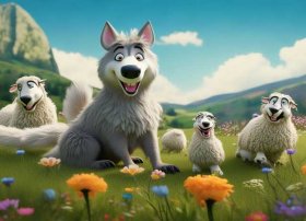 狼和羊的故事3-6岁幼儿故事书 - 狼与羊的故事