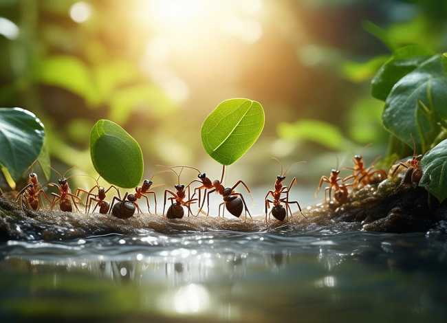 蚂蚁过河的故事告诉我们什么道理，看图写话蚂蚁过河怎么写