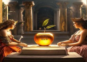 荷马史诗中有什么神话故事 - 有一种不和的金苹果,是什么故事