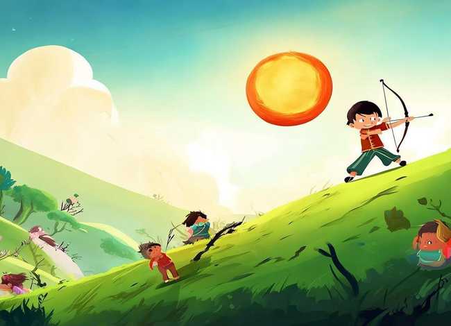 后羿射日儿童故事绘本（适合3-4岁孩子朗读的故事书）