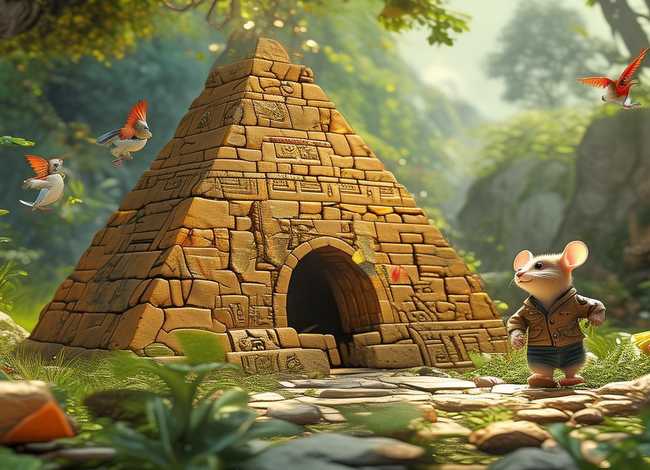 金字塔的绘本故事（绘本《老鼠邮差转一圈》细节分享3）