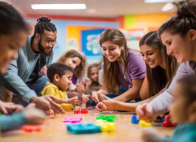 关爱残疾儿童宣传图片；大学生可以参加哪些志愿服务