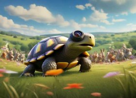 英文故事比赛，乌龟赛跑英文续写作文