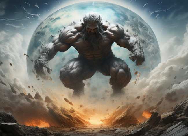 盘古开天辟地的神话故事，民间上古神话,盘古开天地的神话故事