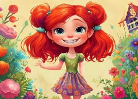 酷小孩插画作品 - 《玛德琳》---那个红头发的小女孩儿,你好!!