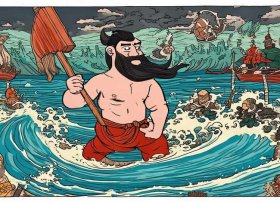 大禹治水儿童故事手抄报，大禹治水的手抄报怎么画