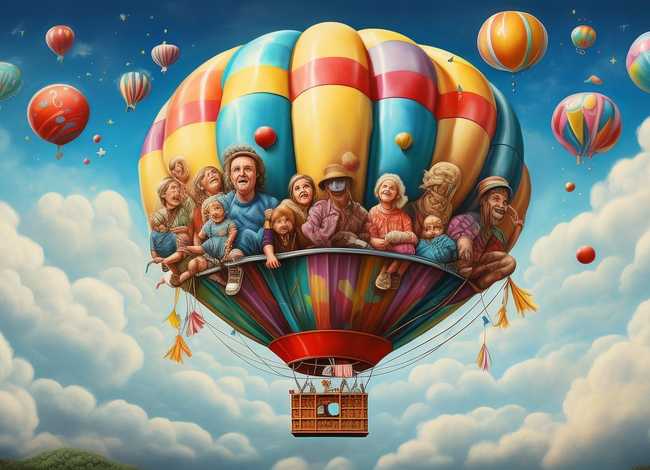 关于热气球的绘本故事；《云端旅行》人人因梦想而改变