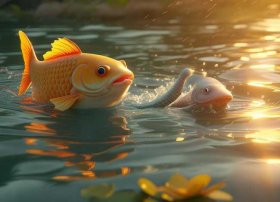 小鲤鱼的寓言故事（小泥鳅和小鲤鱼）