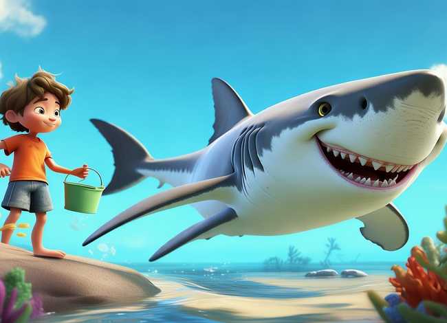 大鲨鱼的故事儿童听的 - 超短的儿童故事 大鲨鱼的故事儿童听的 - 超短的儿童故事