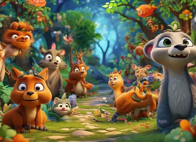 播放动物动画故事 - 动物的动画片 播放动物动画故事 - 动物的动画片