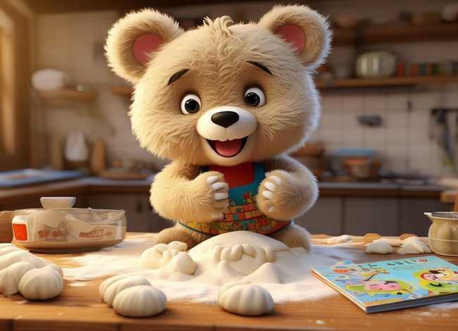 儿童故事机小熊 - 儿童故事-小熊包饺子