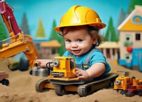 推土机幼儿故事 - 求生活中机智巧妙的小故事