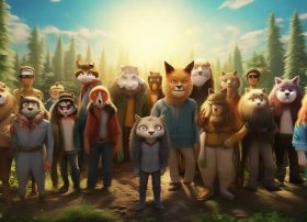 励志动物动画片、一部有人有动物头人身的励志动漫是什么 如图