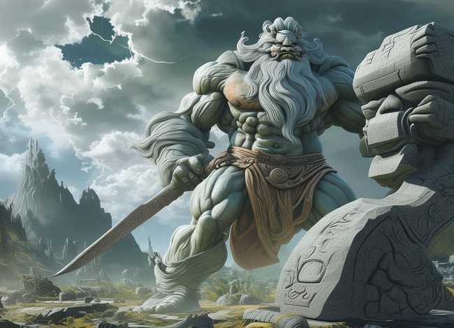 盘古开天辟地图片、石敢当的兵器叫什么_百度图片搜索