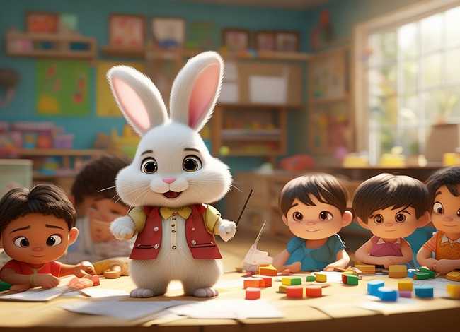 儿童故事小兔子当家（幼儿园生活老师）