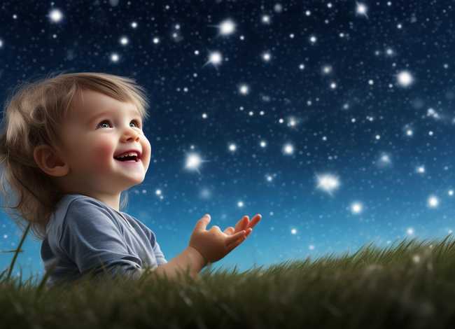 数星星儿童故事100字 - 二年级下《数星星的孩子》课文