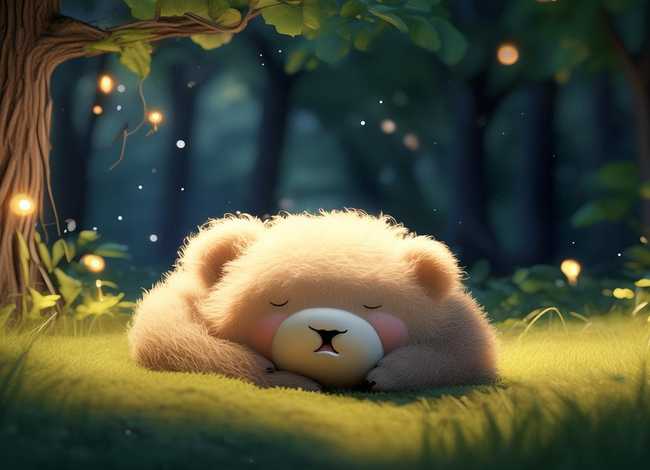 小熊睡觉的故事,儿童睡前故事 失眠的小熊 小熊睡觉的故事,儿童睡前故事 失眠的小熊