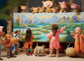 西游记的故事 幼儿 文字 小小画家村·大画涂色游戏书-西游记故事(3-6岁适用)内