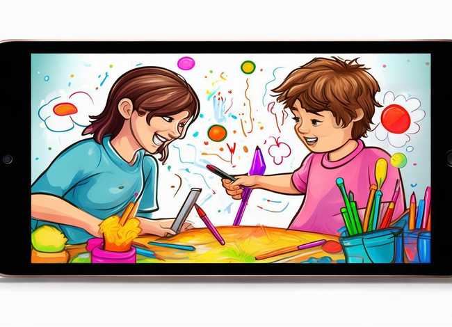 儿童故事插画手绘板、如何用ipad画插画手机也可以画画——带娃画画两不误的神器