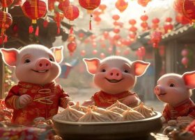 三只小猪的儿歌，关于过年的儿歌童谣