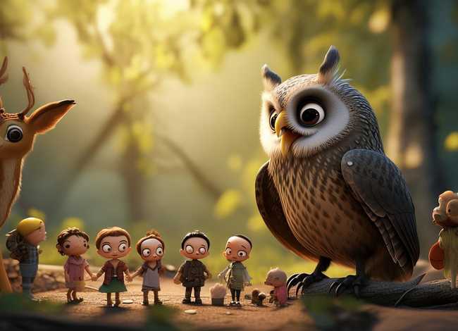 小不点儿故事简笔画，天呀,他们能听懂动物说话