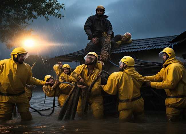 抗洪救灾小故事 - 防汛抗洪的感人故事